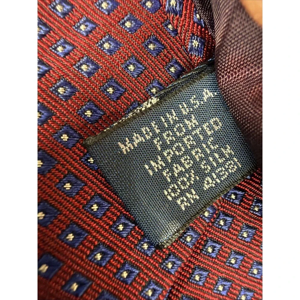 Vintage POLO Ralph Lauren Luxury Tie Handmade 100 % Silk Made In USA